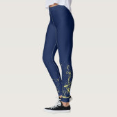 Gouden sterren kerstboom - Elegant Modern Holiday Leggings (Links)