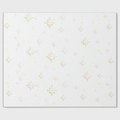 Gouden sterren | Kerstcadeaus Chanoeka Cadeaupapier (Vlak)