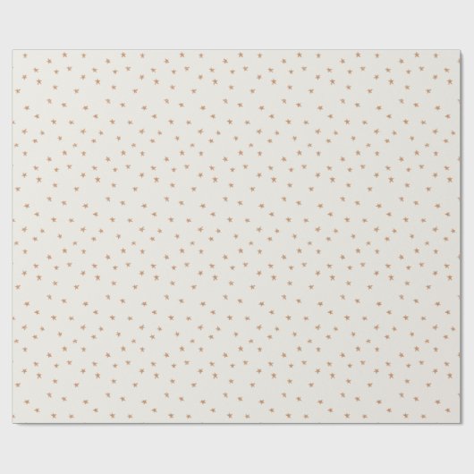 Gouden sterren - kerstomslag van papier (Vlak)