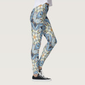 gouden sterren kosmische draak leggings (Rechts)