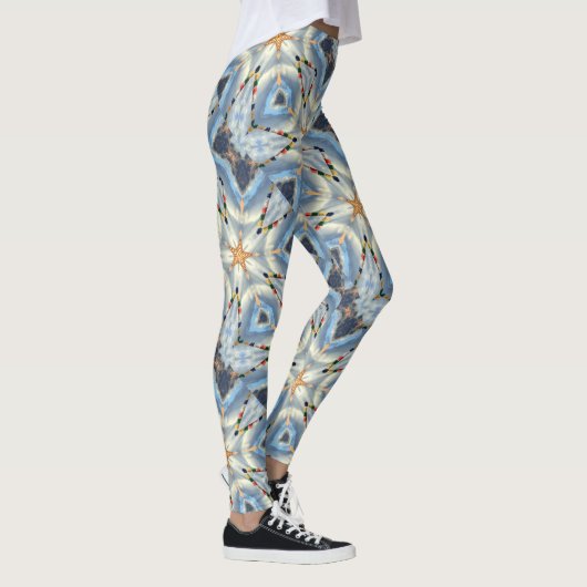 gouden sterren kosmische draak leggings (Rechts)