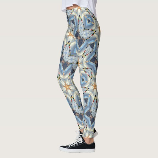 gouden sterren kosmische draak leggings (Links)