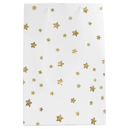 Gouden Sterren Medium Cadeauzakje (Voorkant)