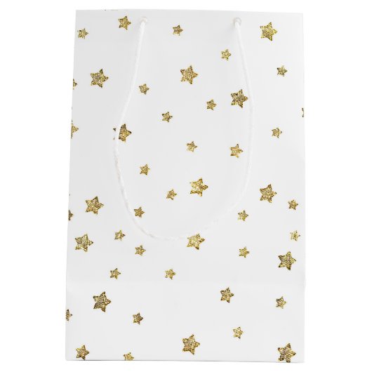 Gouden Sterren Medium Cadeauzakje (Achterkant)