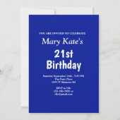 Gouden sterren met berichtfoto op blauwe dag kaart (Achterkant)