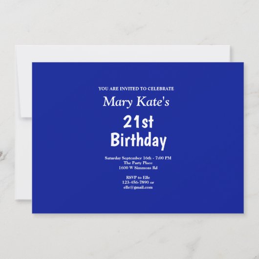 Gouden sterren met berichtfoto op blauwe dag kaart (Achterkant)