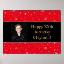 Gouden sterren met een foto op de Rode Dag