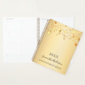 Gouden sterren naam script 2026 planner (Display)
