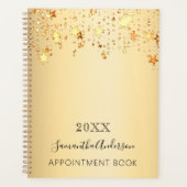 Gouden sterren naam script 2026 planner (Voorkant)