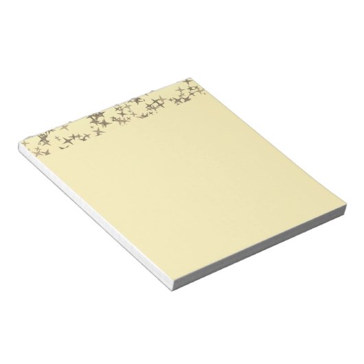 Gouden sterren notitieblok (Schuin)