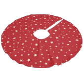 Gouden Sterren Ontwerp Kerstboom Rok Imitatie Linnen Kerstboom Kleed (Gekanteld)