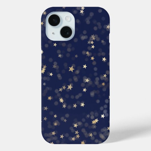 gouden sterren op blauw Case-Mate iPhone case (Achterkant)