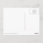 Gouden sterren op chocoladebruin briefkaart (Achterkant)