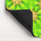 gouden sterren op de groene mousepad muismat (Hoek)