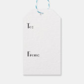 Gouden sterren op donkerblauwe achtergrond cadeaulabel (Achterkant)