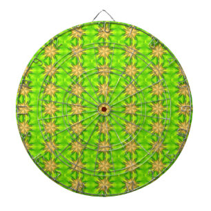 gouden sterren op groen dartboard dartbord