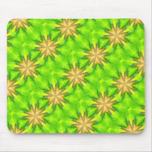 gouden sterren op groene mousepad muismat
