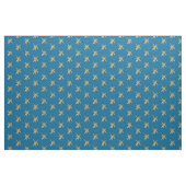 Gouden sterren op middelblauw stof (Fat Quarter)