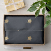 Gouden sterren op Midnight Black Tissuepapier (Geschenk)