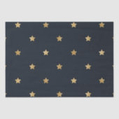 Gouden sterren op Midnight Black Tissuepapier (Voorkant)