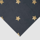 Gouden sterren op Midnight Black Tissuepapier (Detail)