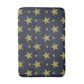 Gouden sterren op Navy Blue - Elegant en tijdloos Badmat (Voorkant Verticaal)