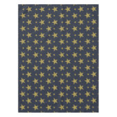 Gouden sterren op Navy Blue - Elegant en tijdloos Tafelkleed (Voorkant)