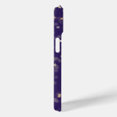 Gouden sterren op Paarse Case-Mate iPhone Case (Achterkant / Rechts)