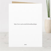 Gouden sterren, Ornamenten, vrolijk kerstfeest Kaart (Achterkant)