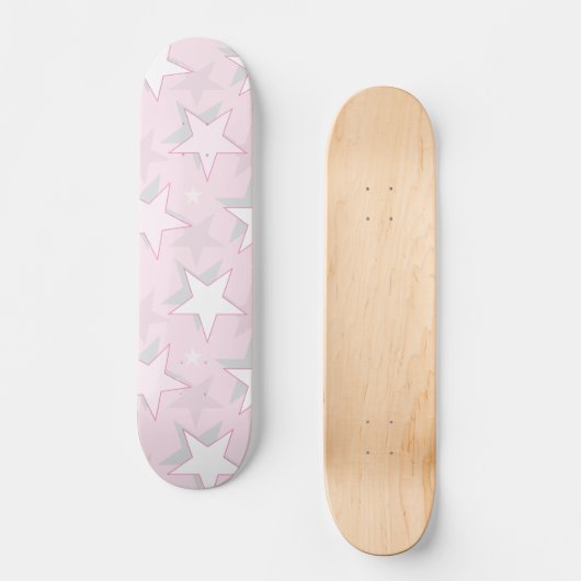 Gouden sterren patroon 1 persoonlijk skateboard (Voorkant)