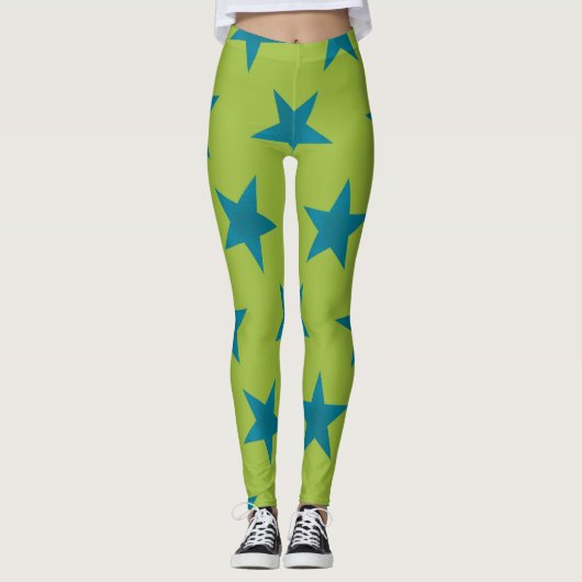 Gouden sterren patroon 20 leggings (Voorkant)