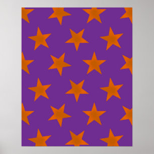 Gouden sterren patroon 3 poster