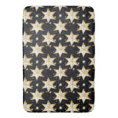 Gouden sterren patroon badmat (Voorkant Verticaal)