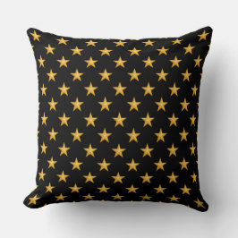 Gouden sterren patroon kussen