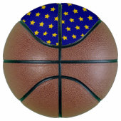 Gouden sterren patroon, marineblauw, exclusief basketbal (Rechts)
