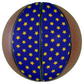Gouden sterren patroon, marineblauw, exclusief basketbal (Verticaal)