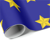 Gouden sterren patroon, marineblauw, exclusief cadeaupapier (Rol Hoek)