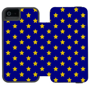 Gouden sterren patroon, marineblauw, exclusief