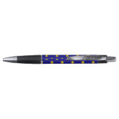Gouden sterren patroon, marineblauw, exclusief pen (Achterkant)