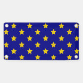 Gouden sterren patroon, marineblauw, exclusief spandoek (Horizontaal)