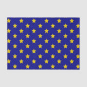 Gouden sterren patroon, marineblauw, exclusief tissuepapier (Voorkant)