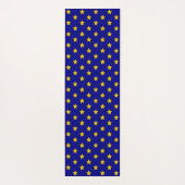 Gouden sterren patroon, marineblauw, exclusief yogamat (Achterkant)