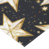 Gouden sterren patroon tafelkleed (Gekanteld)