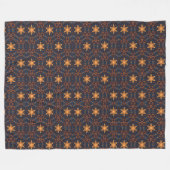 Gouden sterren Repetatief Patroon Ontwerp Fleece Deken (Voorkant (Horizontaal))