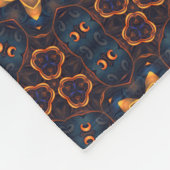 Gouden sterren Repetatief Patroon Ontwerp Fleece Deken (Hoek)