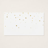 Gouden sterren Roze Aquarel Bedankkaart Visitekaartje (Achterkant)