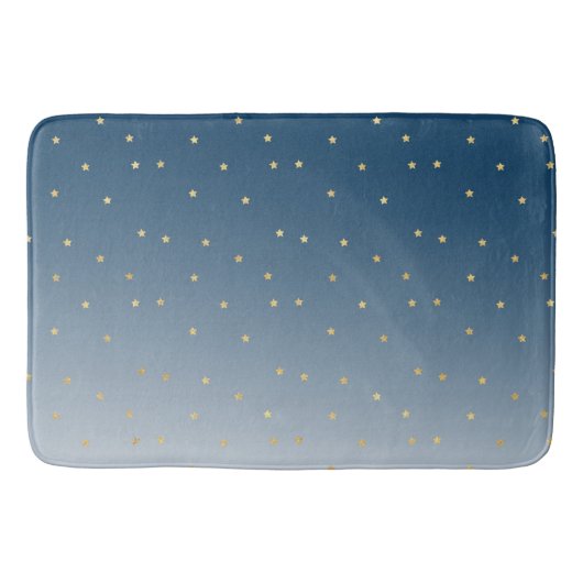 Gouden sterren Sky Shine Bright Ombre Badmat (Voorkant)