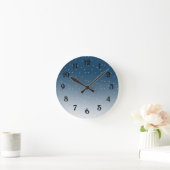 Gouden sterren Sky Shine Bright Ombre Ronde Klok (Huis)