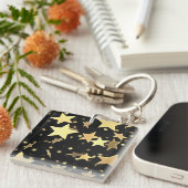 Gouden sterren sleutelhanger (Voorkant Rechts)