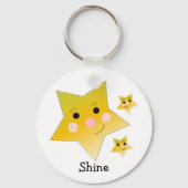 Gouden sterren sleutelhanger (Voorkant)